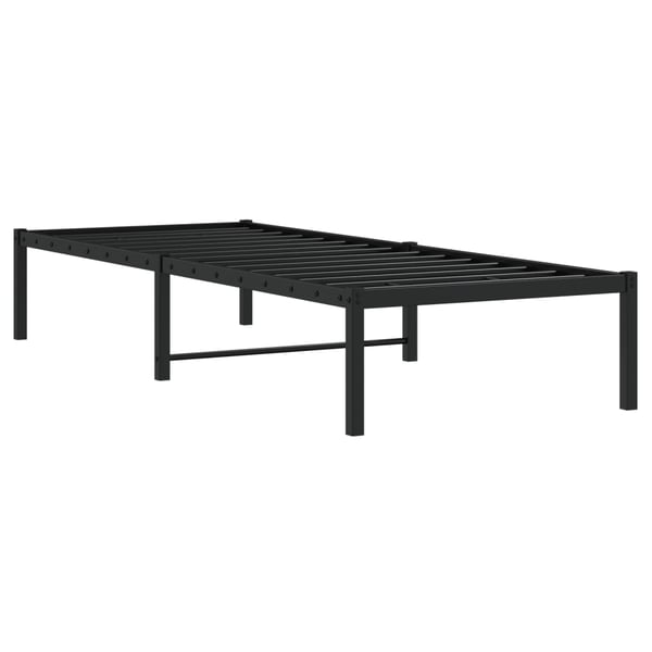vidaXL sengeramme 80x200 cm metal sort