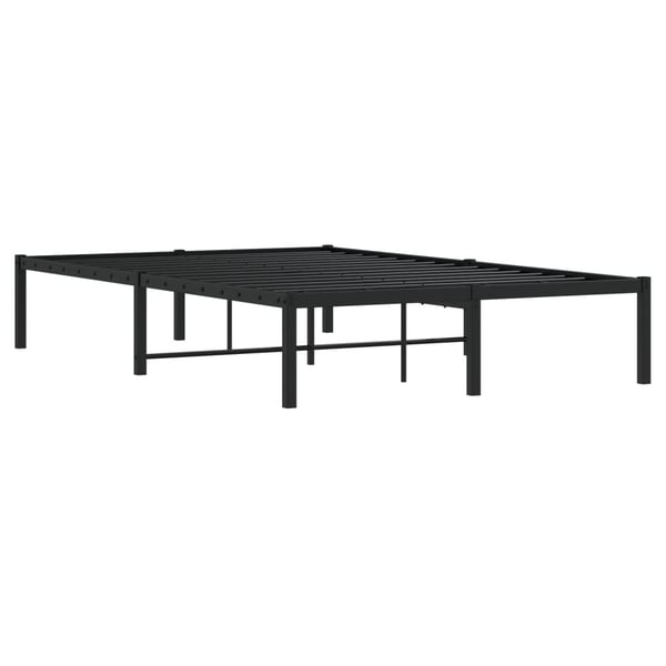 vidaXL Sengeramme i metall svart 120x190 cm