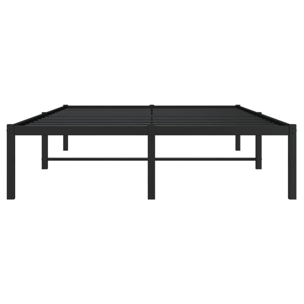 vidaXL Sengeramme i metall svart 120x190 cm