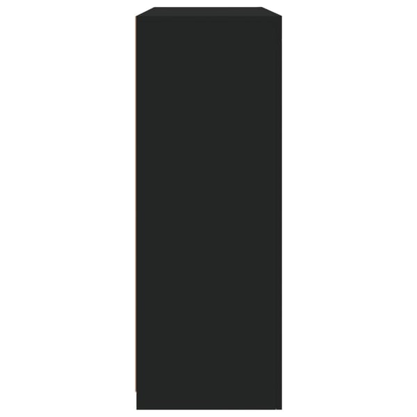 vidaXL Senkit LED-valoilla 3 kpl musta tekninen puu