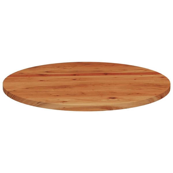 vidaXL bordplade Ø80x3,8 cm rund massivt akacietræ