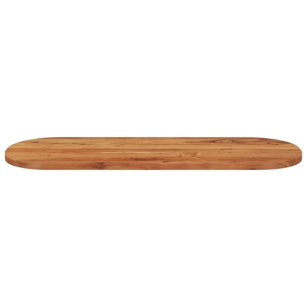 vidaXL Bordplate 140x50x3,8 cm oval heltre akasie