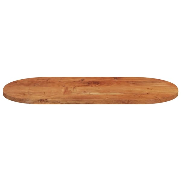 vidaXL Bordplate 120x60x3,8 cm oval heltre akasie