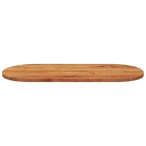 vidaXL Bordplate 90x40x3,8 cm oval heltre akasie