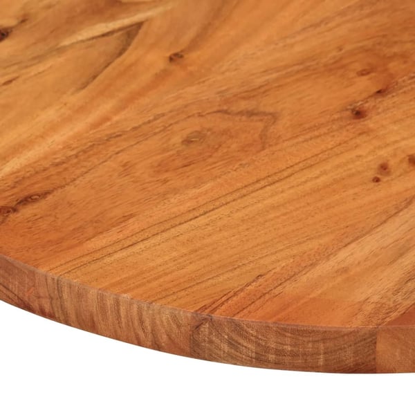 vidaXL Bordplate 110x40x2,5 cm oval heltre akasie