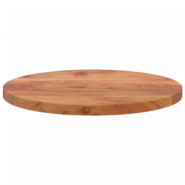 vidaXL Bordplate Ø50x3,8 cm rund heltre akasie