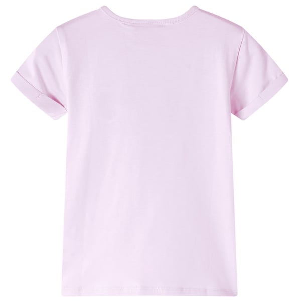 vidaXL T-skjorte for barn myk rosa 140