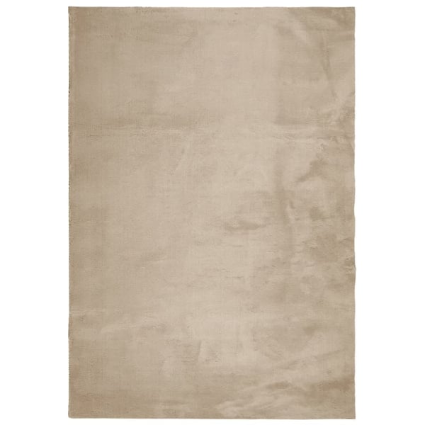 vidaXL Teppe HUARTE kort luv mykt og vaskbart sand 120x170 cm