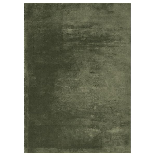 vidaXL Teppe HUARTE kort luv mykt og vaskbart skogsgrønn 240x340 cm