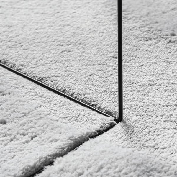 vidaXL Teppe HUARTE kort luv mykt og vaskbart grå 200x200 cm