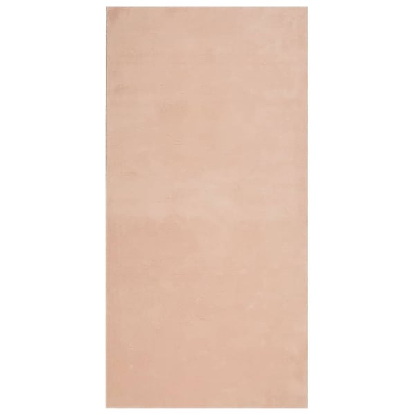 vidaXL gulvtæppe HUARTE 100x200 cm kort luv og vaskbart rosa