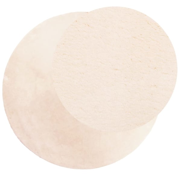 vidaXL Teppe HUARTE kort luv mykt og vaskbart beige Ø 100 cm