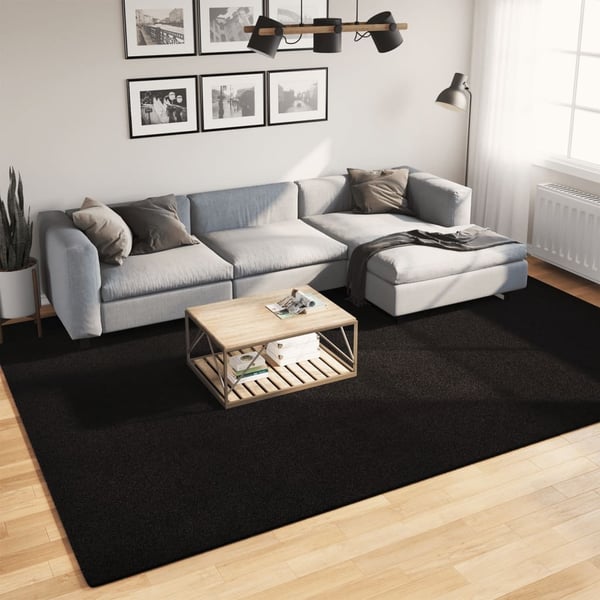 vidaXL Teppe HUARTE kort luv mykt og vaskbart svart 240x340 cm