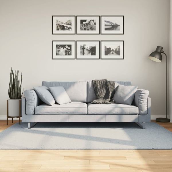 vidaXL Teppe HUARTE kort luv mykt og vaskbart blå 140x200 cm