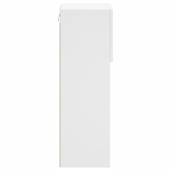 vidaXL tv-bord med LED-lys 30,5x30x90 cm hvid