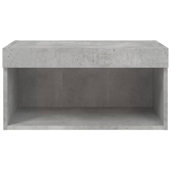 vidaXL TV-benk med LED betonggrå 60x30x30 cm