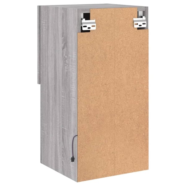vidaXL TV-benker med LED-lys 2 stk grå sonoma 30,5x30x60 cm
