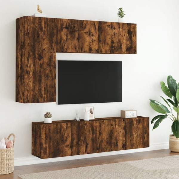 vidaXL Vegghengt TV-benk sonoma eik 60x30x41 cm