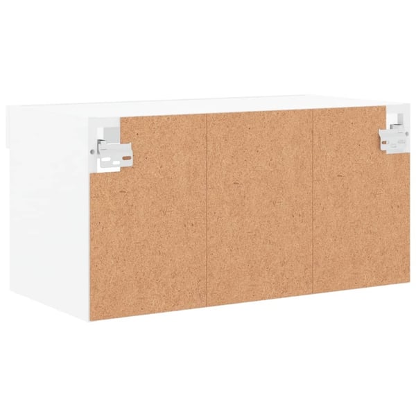 vidaXL TV-benk med LED-lys hvit 60x30x30 cm
