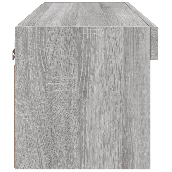vidaXL TV-benk med LED grå sonoma 60x30x30 cm