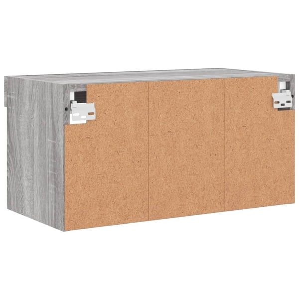vidaXL TV-benk med LED grå sonoma 60x30x30 cm