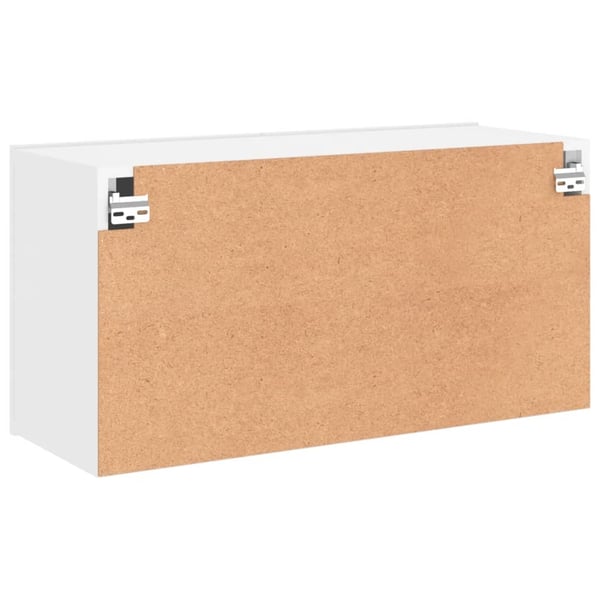 vidaXL Vegghengt TV-benk hvit 80x30x41 cm