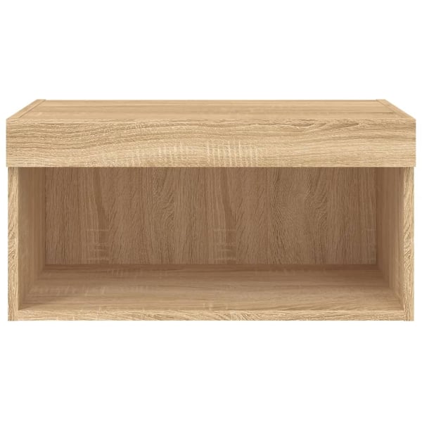 vidaXL TV-benk med LED sonoma eik 60x30x30 cm