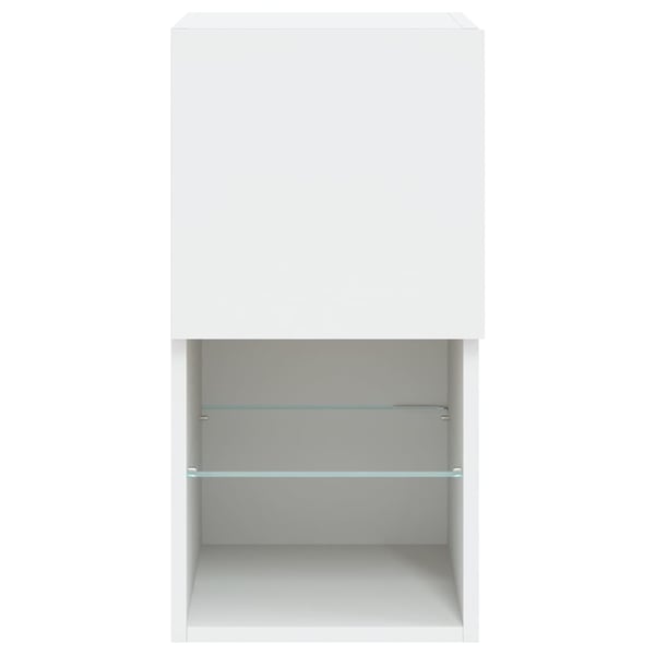vidaXL tv-borde med LED-lys 2 stk. 30,5x30x60 cm hvid