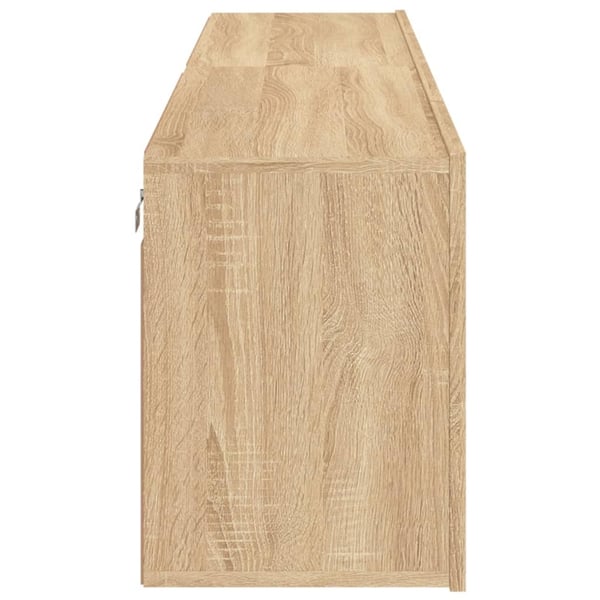 vidaXL Veggmonterte TV-benker 2 stk sonoma eik 80x30x41 cm