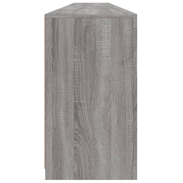 vidaXL Senkki LED-valoilla harmaa Sonoma 283x37x67 cm