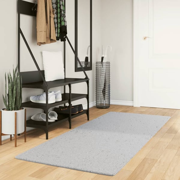 vidaXL Teppe HUARTE kort luv mykt og vaskbart grå 80x200 cm