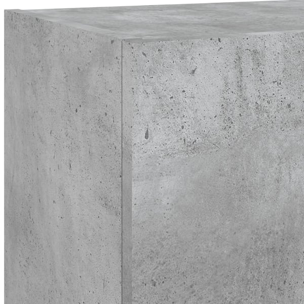 vidaXL TV-benk med LED-lys betonggrå 40,5x30x90 cm