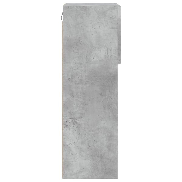 vidaXL TV-benk med LED-lys betonggrå 40,5x30x90 cm