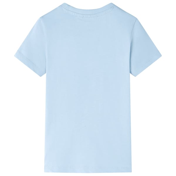 vidaXL T-shirt för barn ljusblå 116