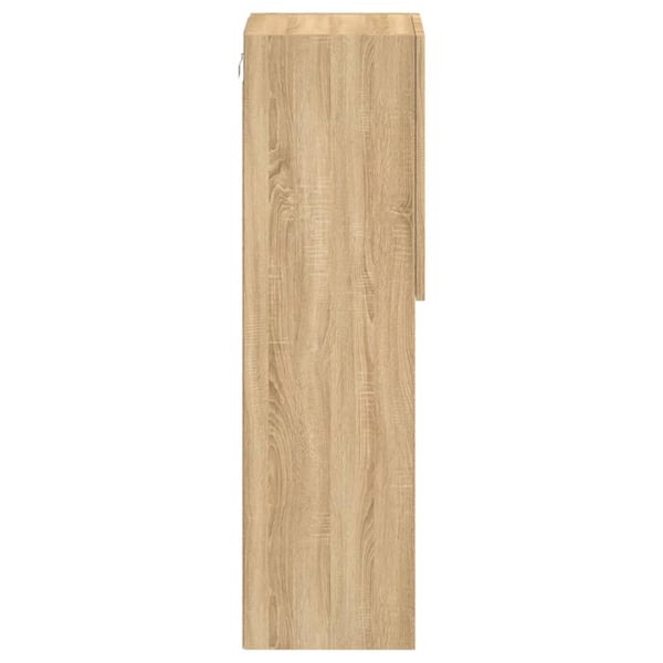 vidaXL TV-benker med LED-lys 2 stk sonoma eik 30,5x30x102 cm