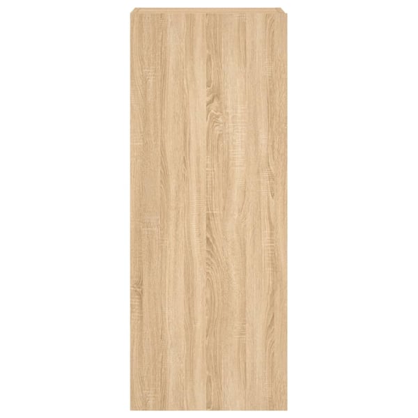 vidaXL Vegghengt TV-benk sonoma eik 40,5x30x102 cm konstruert tre