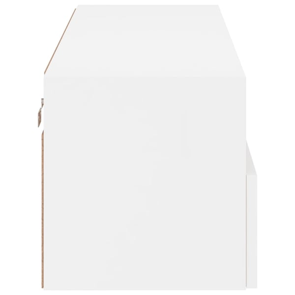 vidaXL Vegghengt TV-benk hvit 100x30x30 cm konstruert tre