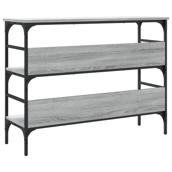 vidaXL Konsollbord grå sonoma 100x32x75 cm konstruert tre