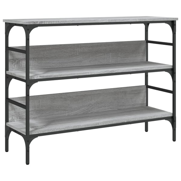 vidaXL Konsollbord grå sonoma 100x32x75 cm konstruert tre