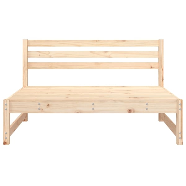 vidaXL midtermoduler til havesofa 2 stk. 120x80 cm massivt fyr grå