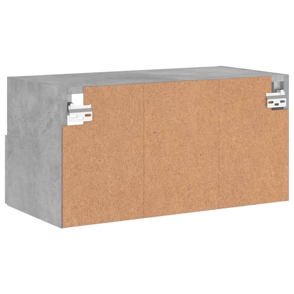 vidaXL Vegghengt TV-benk betonggrå 60x30x30 cm konstruert tre