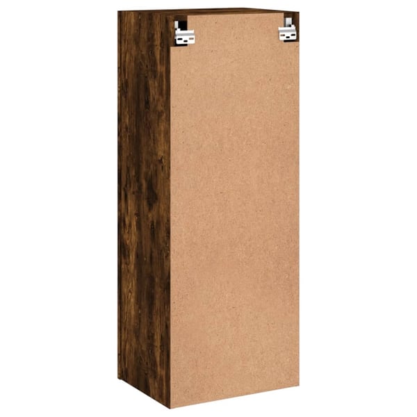 vidaXL Vegghengt TV-benk røkt eik 40,5x30x102 cm konstruert tre