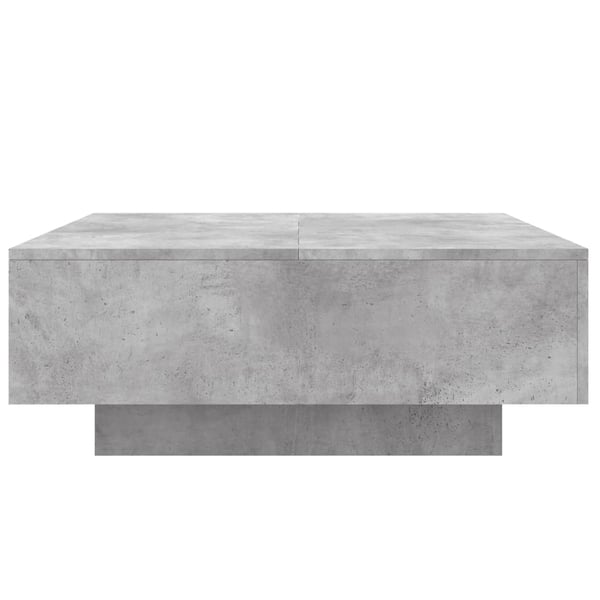 vidaXL Salongbord betonggrå 80x80x31 cm sponplate