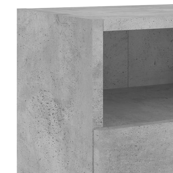 vidaXL Vegghengte TV-benker 2 stk betonggrå 60x30x30 cm konstruert tre