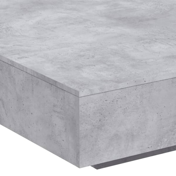 vidaXL Salongbord betonggrå 100x100x31 cm konstruert tre