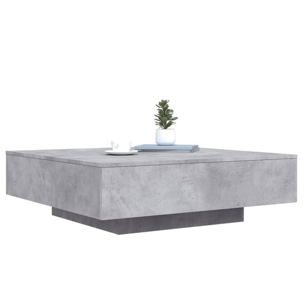 vidaXL Salongbord betonggrå 100x100x31 cm konstruert tre