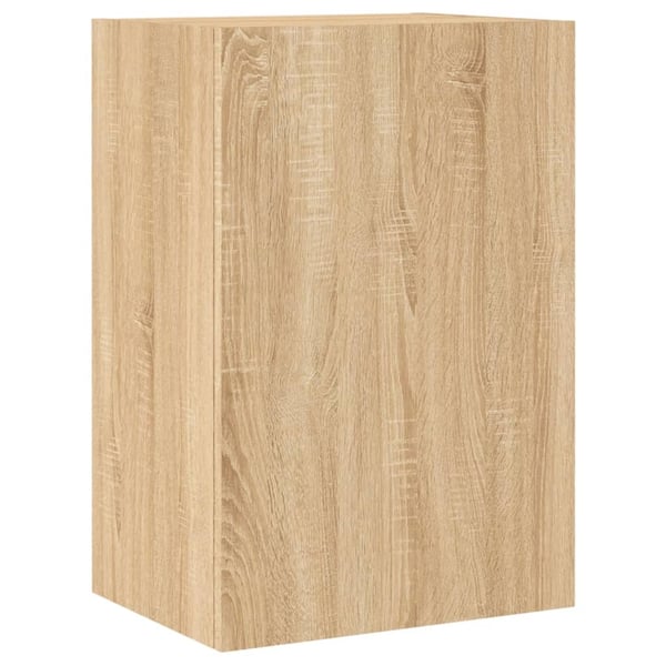 vidaXL Vegghengt TV-benk sonoma eik 40,5x30x60 cm konstruert tre