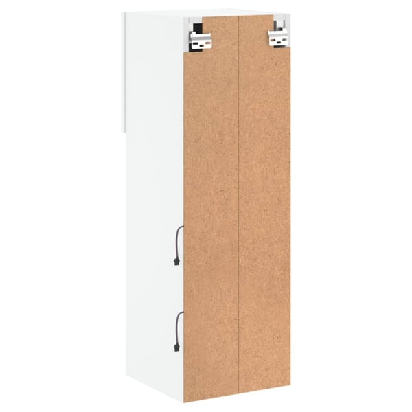 vidaXL TV-benker med LED-lys 2 stk hvit 30,5x30x90 cm