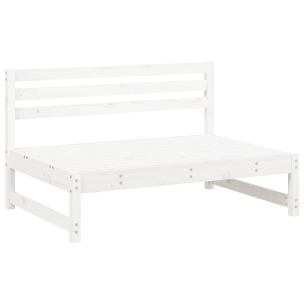 vidaXL midtermodul til havesofa 120x80 cm massivt fyrretræ hvid
