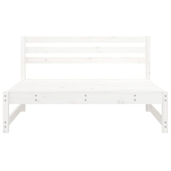 vidaXL midtermodul til havesofa 120x80 cm massivt fyrretræ hvid